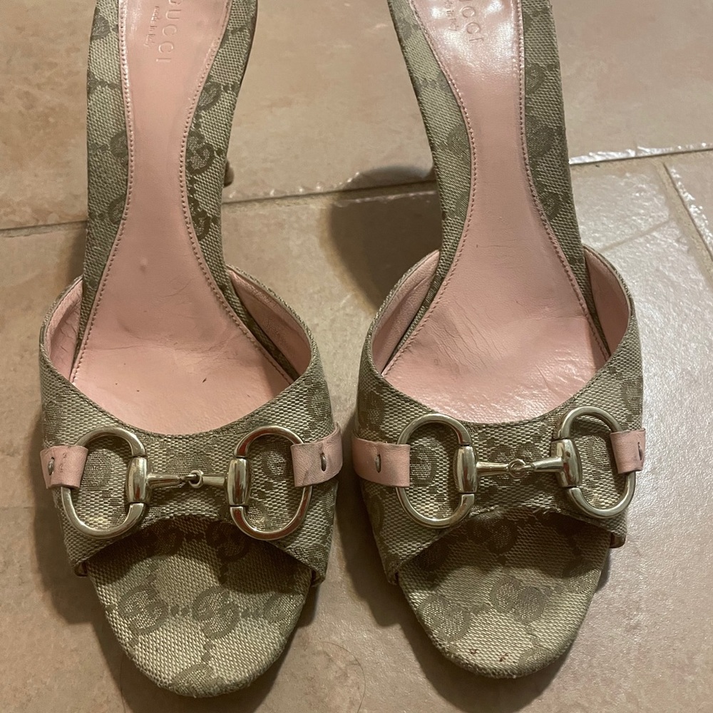 Gucci mules high heels sandals